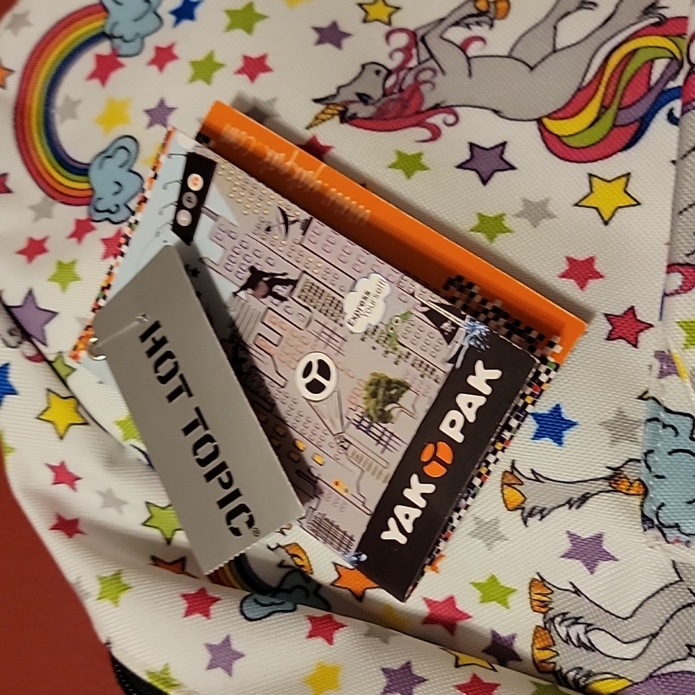 Vintage Unicorn Star Rainbow Back Pack Yak PAK Y2K - Picture 4 of 6